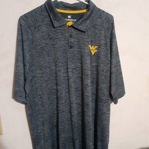 Colosseum Men's West Virginia Short Sleeve Polo Shirt in Size XL